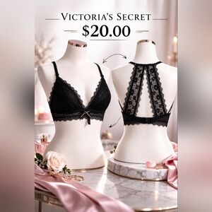 Victoria's Secret Black Lace Sexy Bralette Size S/P